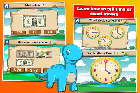 Dino Second Grade School Games screenshot 3