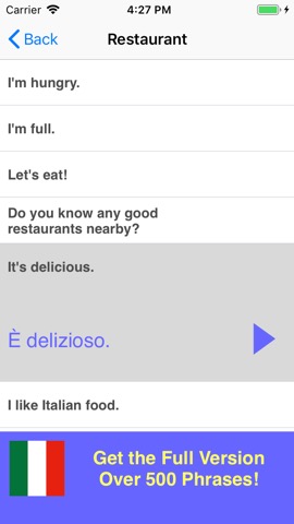 Speak Italian Phrasebook Liteのおすすめ画像4