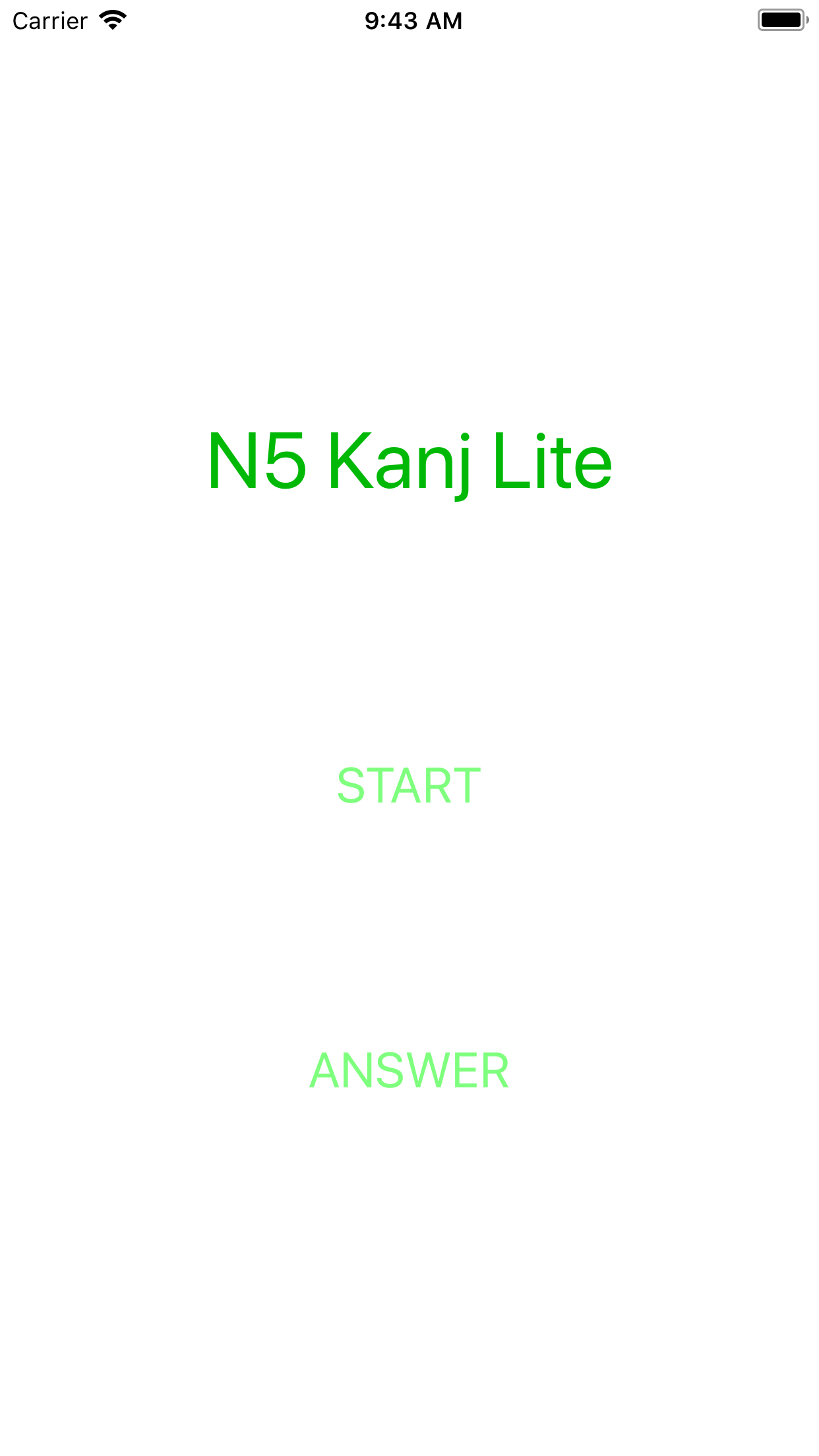 JLPT Test N5 Kanji Lite