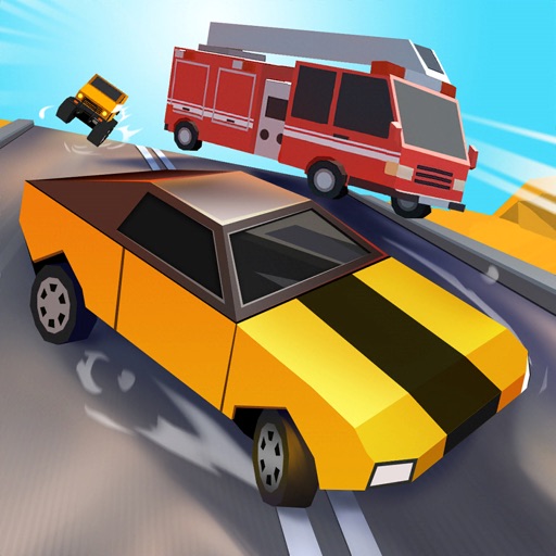 Block Racing Car: Speed Drive Icon