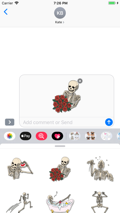 SkeletonMoji - Scary Emojis screenshot 2