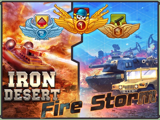 Iron Desert - Fire Storm iPad app afbeelding 1