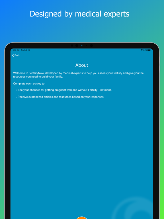 FertilityNow iPad screenshot 5 - Health & Fitness app