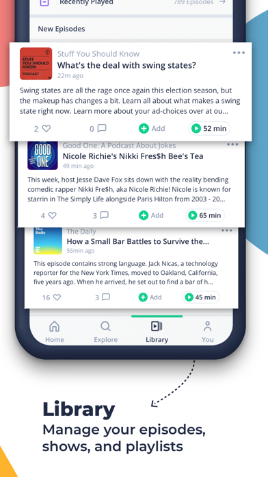 Repod: Social Podcast App Screenshot