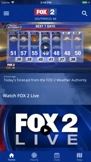 fox 2 detroit: weather iphone screenshot 2