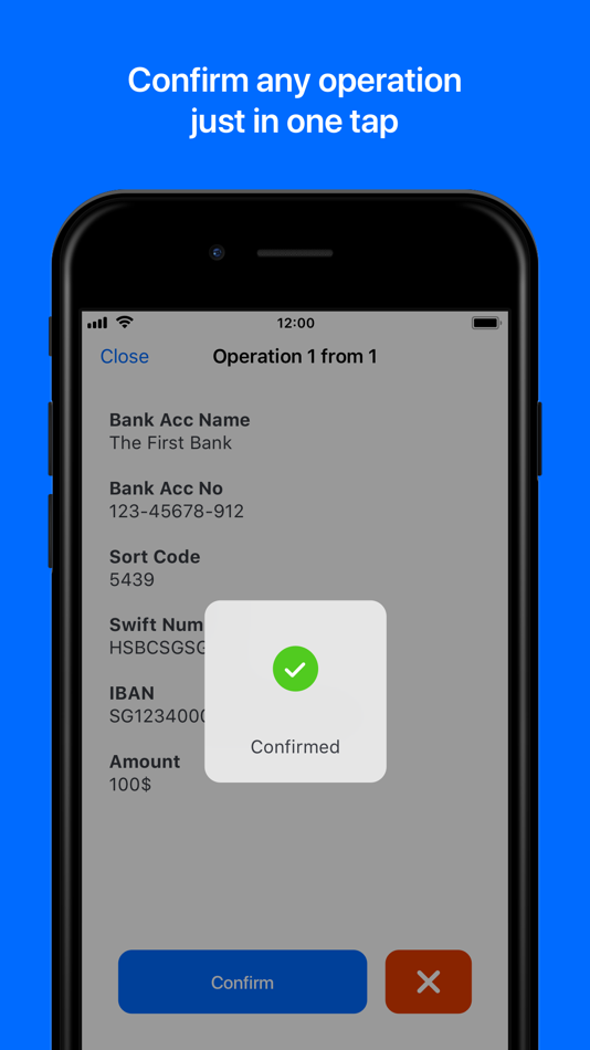 #4. PayConfirm (iOS) 由: Airome Technologies