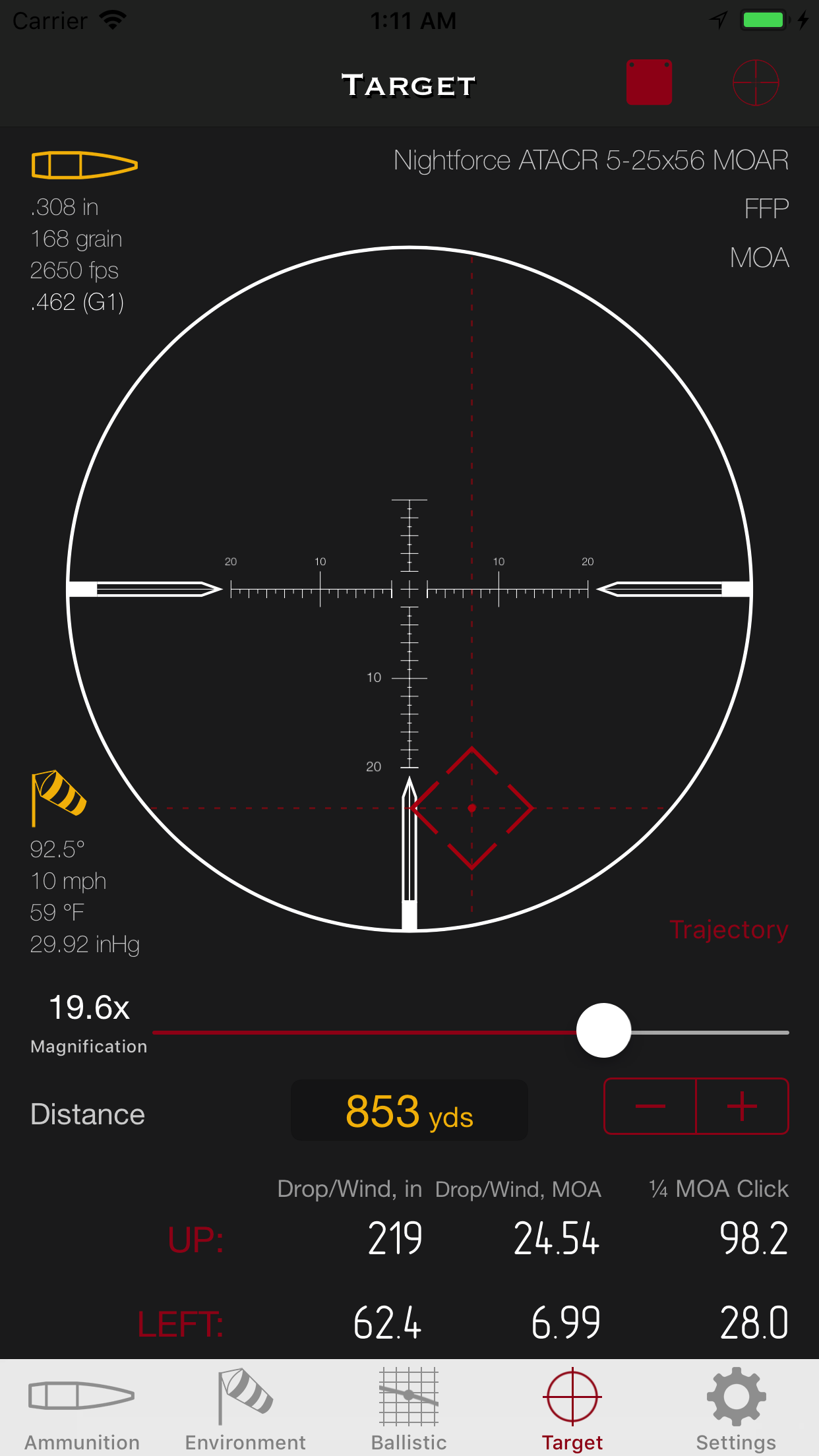 SBC - Ballistic Calculator app