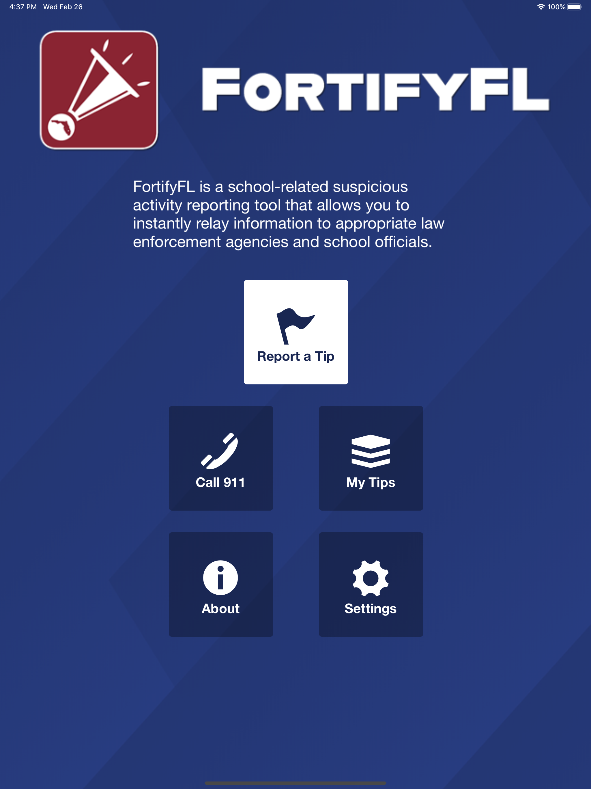 FortifyFL - Tip Reporting