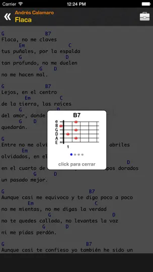 Captura de pantalla de Letras Y Acordes De Guitarra en iPhone 2