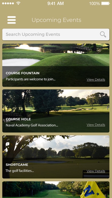 Naval Academy Golf Association Screenshot