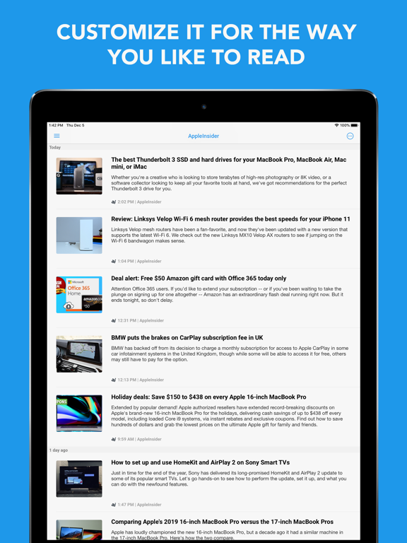 Screenshot #5 pour Newsify: RSS Reader