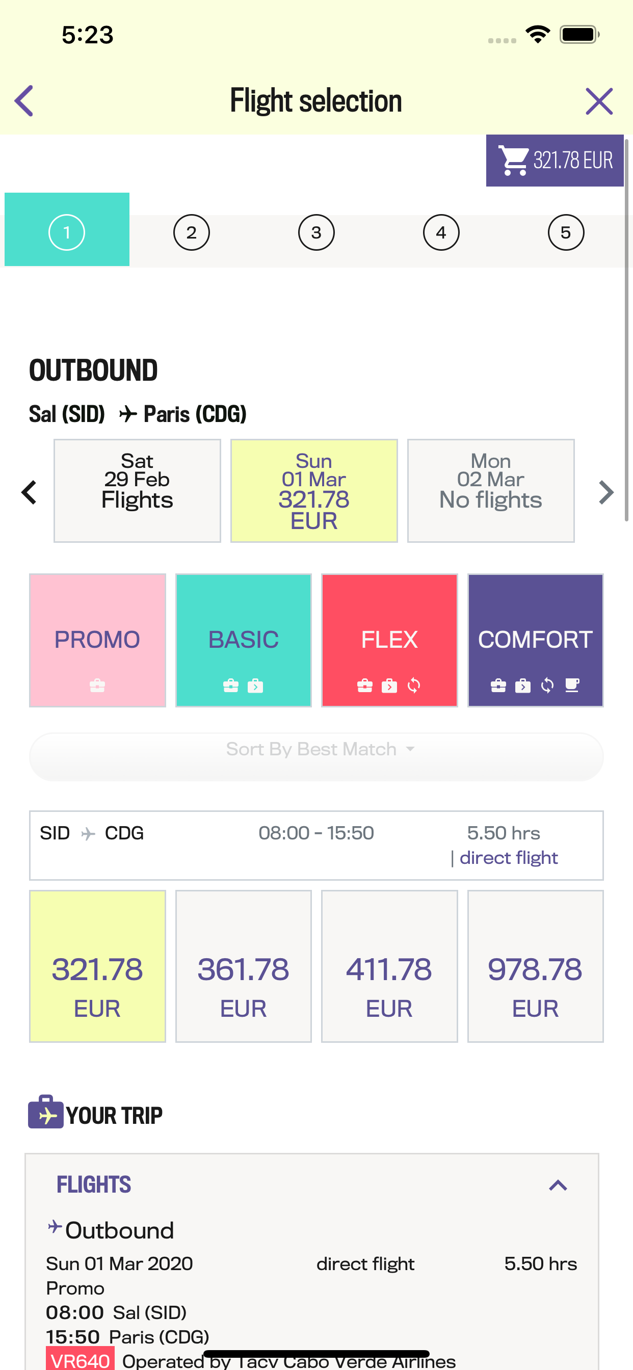 Cabo Verde Airlines App screenshot 3