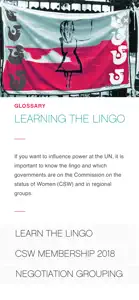 Women & UN Guide by NGO CSW NY screenshot #8 for iPhone