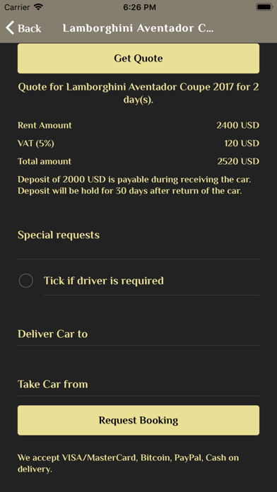 Screenshot #3 pour Famous Cars Rental