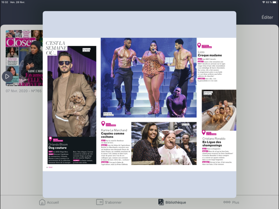 Closer Magazine iPad screenshot