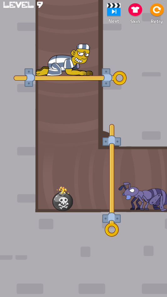 #3. Prison Escape: Pull Pin Puzzle (iOS) By: OVIVO Games