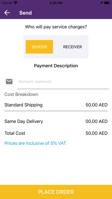 Screenshot #3 pour Urgent Delivery App