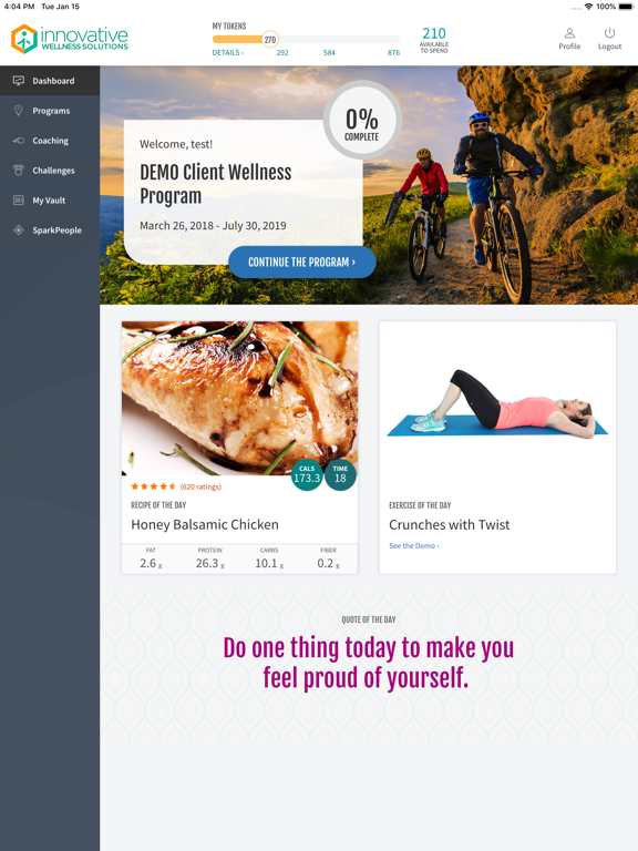 Screenshot #4 pour iWellnessNow 3.0