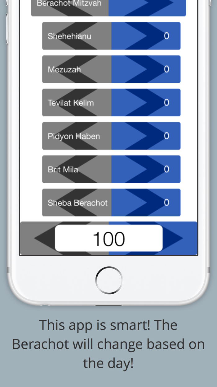 100 Berachot Counter