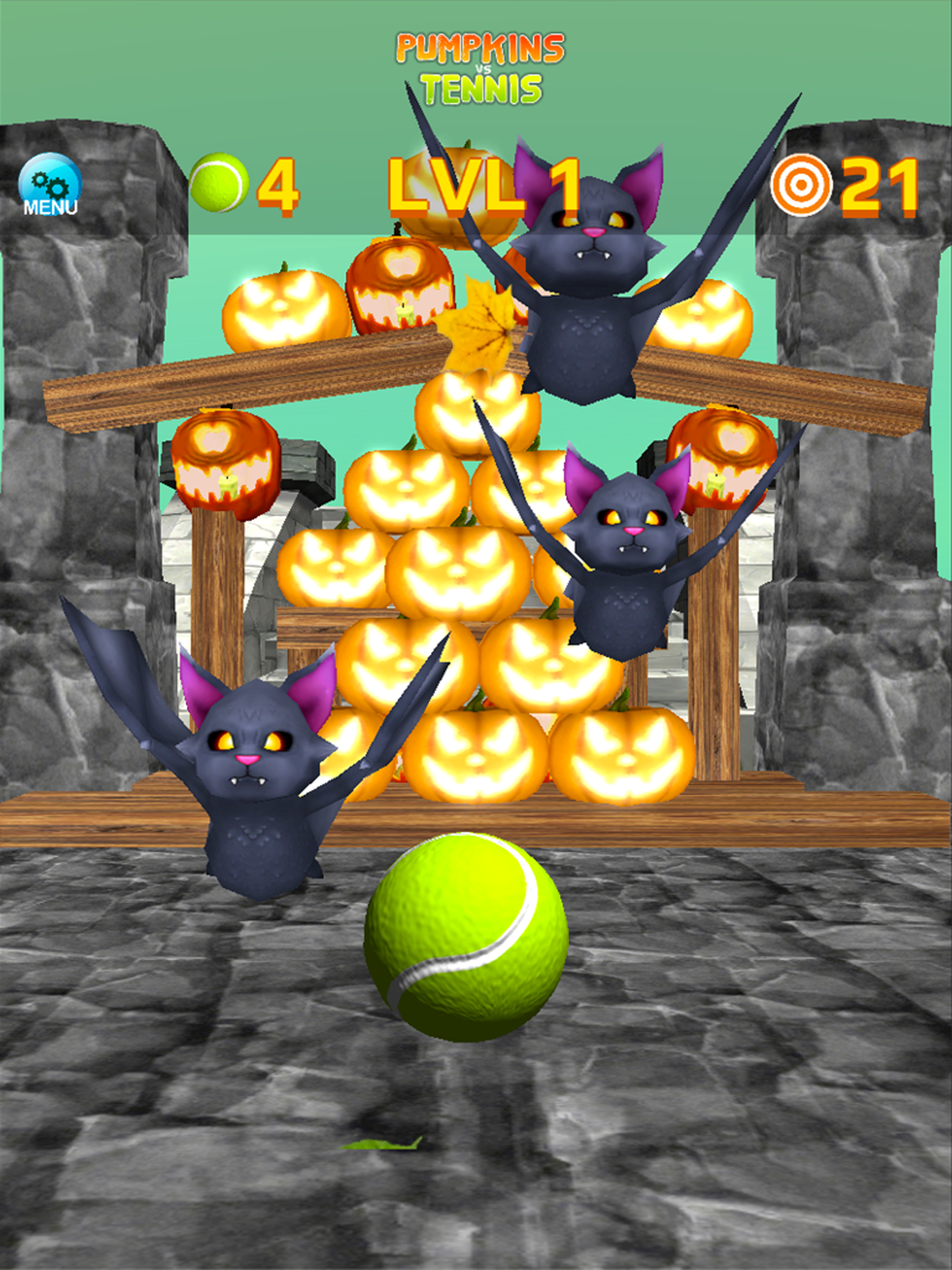 Ball Tossing Pumpkin vs Tennis screenshot 11