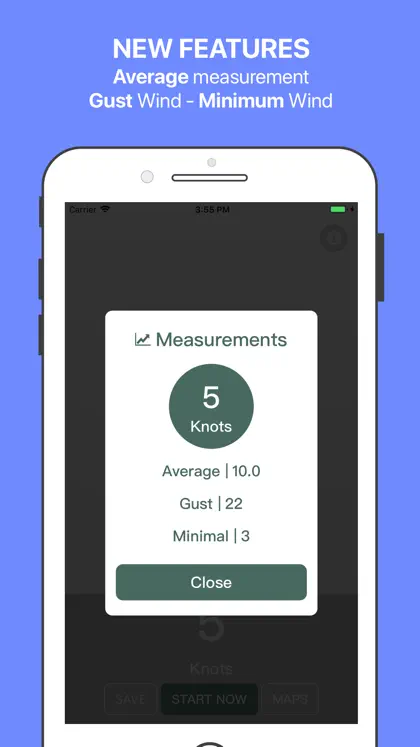 Anemometer for phone ekran görüntüsü 3 / 5
