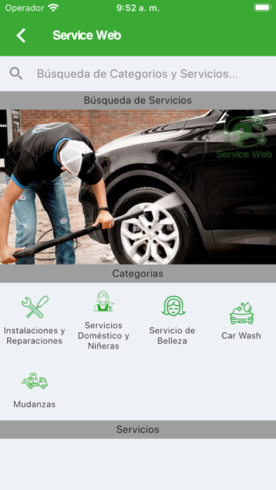 Service Web Screenshot