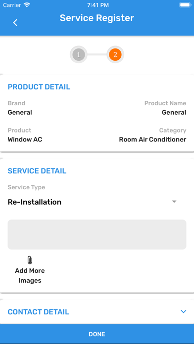 General Aircon Customer App Screenshot