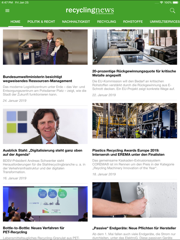 Screenshot #4 pour recyclingnews