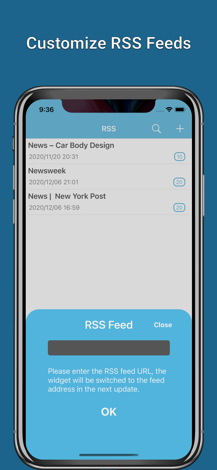 RSS Reader and Widget
