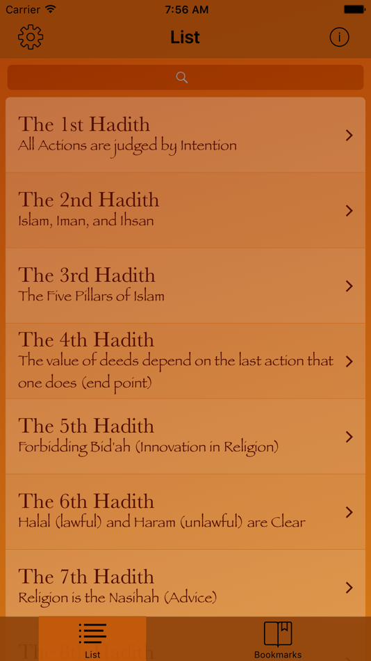#1. An-Nawawi's Forty Hadiths (iOS) Podle: Yufid