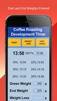 coffee roasting rdt timer iphone screenshot 4