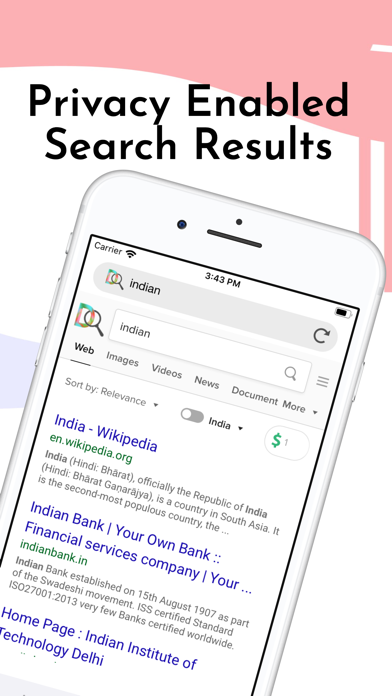 Doodo : Private Search Engine Screenshot