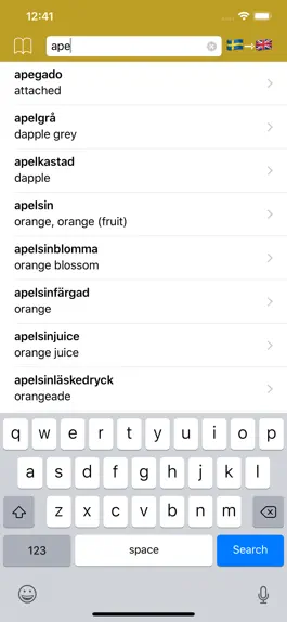Game screenshot Swedish Dictionary - offline mod apk