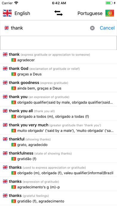 Portuguese/English Dictionaryのおすすめ画像3
