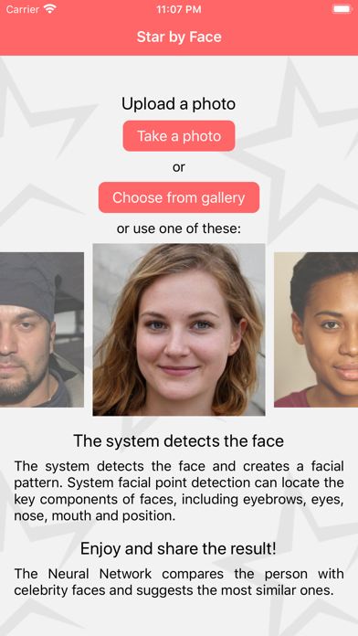 Star by Face celebs look alike Screenshot