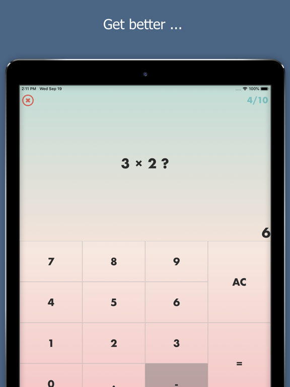 Mental Math: Training Games iPad screenshot 8 - Education app