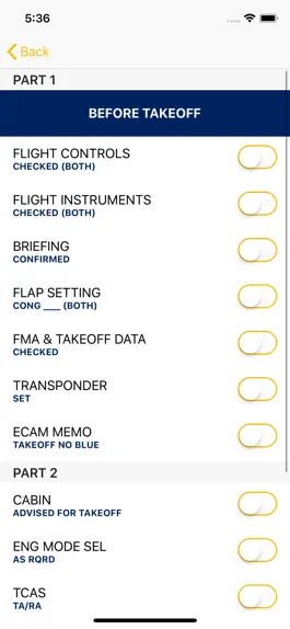 Game screenshot A320 Checklist hack