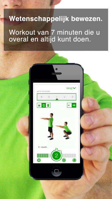 workout van 7 minuten iPhone app afbeelding 1