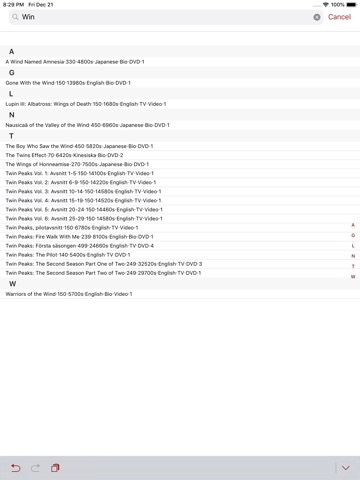 CSV Lite iPad screenshot