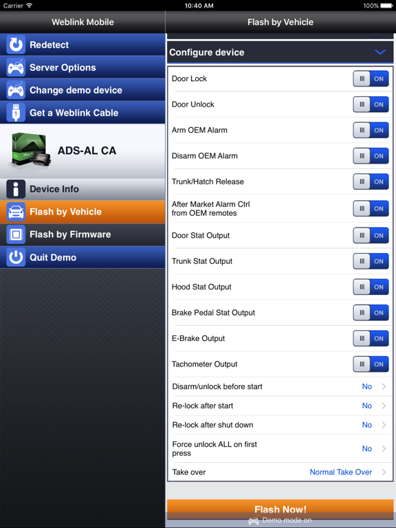 Weblink Mobile iPad screenshot 4 - Utilities app