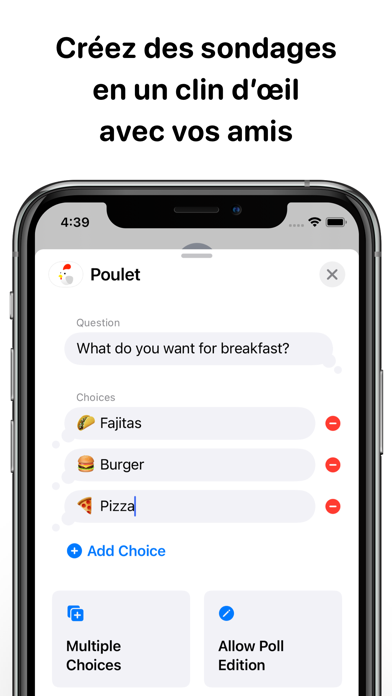 Screenshot #1 pour Poulet - Sondage