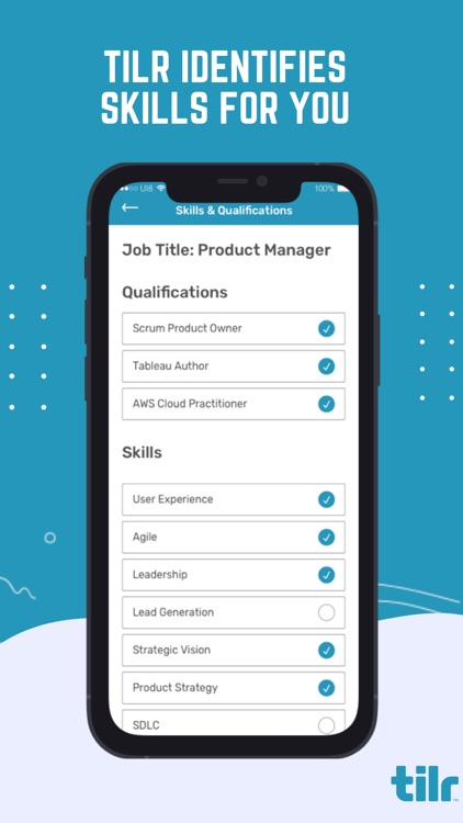 tilr: Skills = Job Matches