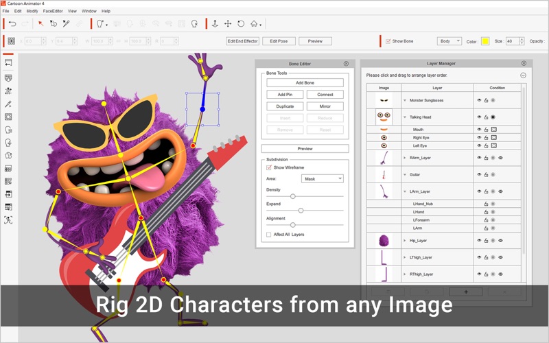 Скриншот №1 к Cartoon Animator 4 Pro для Mac