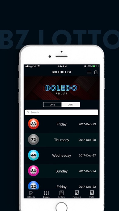 Belize Lotto Screenshot