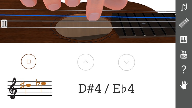 3D Ukulele Notes - Fingering