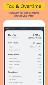 Hours X: Clock In Work Time screenshot