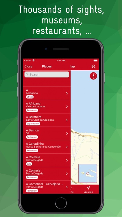 Azores Offline Map