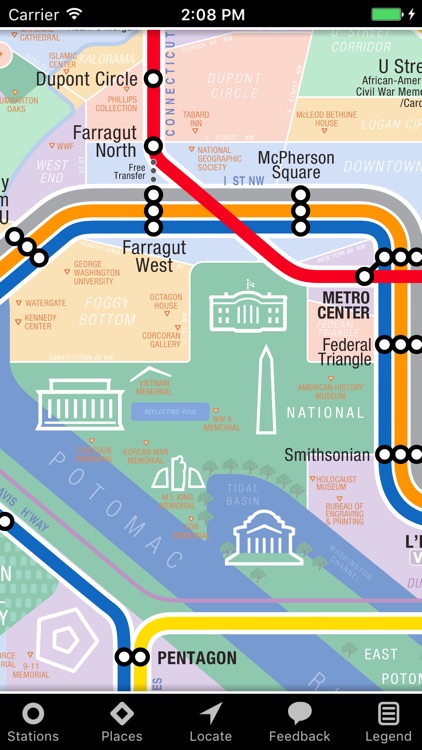 KickMap Washington DC Metro