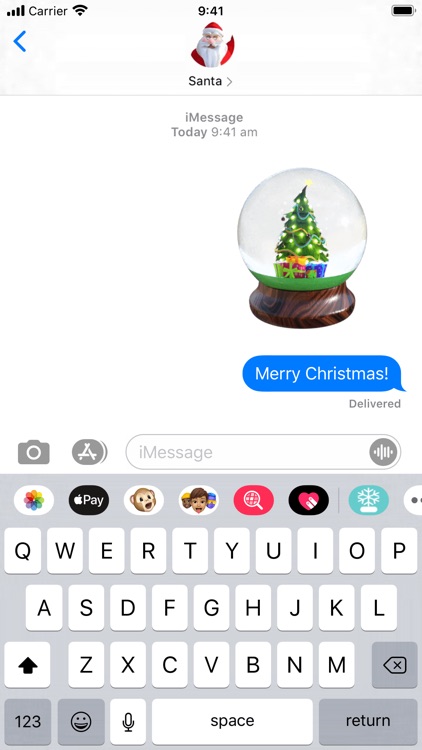 Christmas Snow Globe Sticker