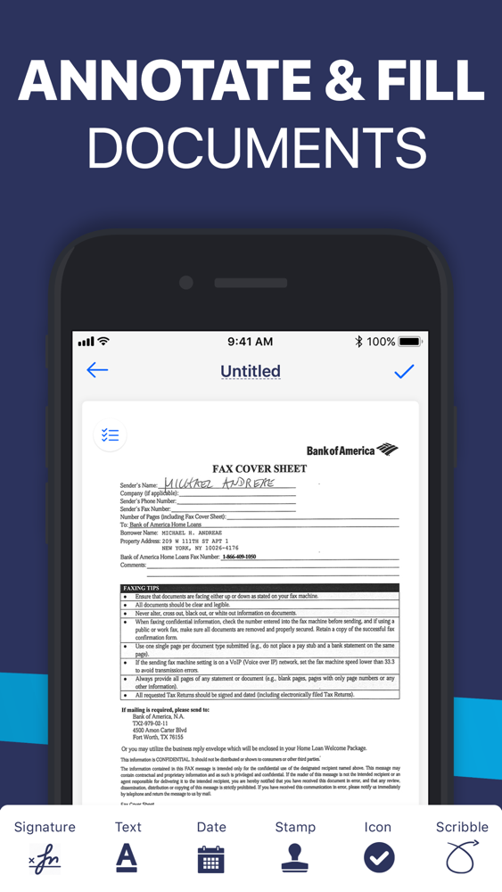 Fill PDF Editor, Signature app App for iPhone Free